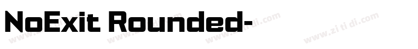 NoExit Rounded字体转换